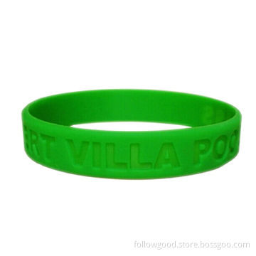 Single/One Color Soft Rubble Silicone Bracelet